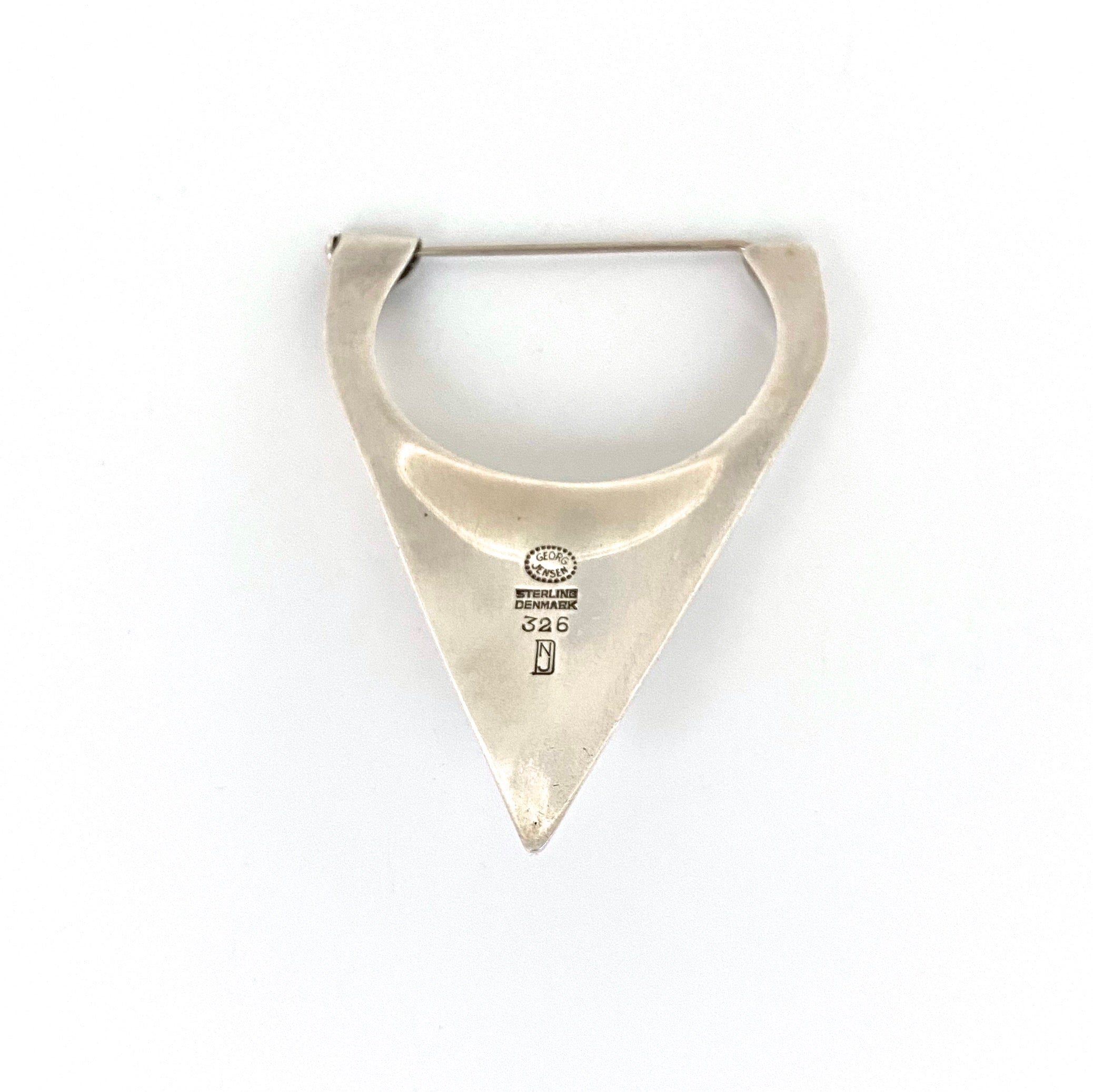 Georg Jensen Modernist silver brooch #326 ~ Nanna Ditzel