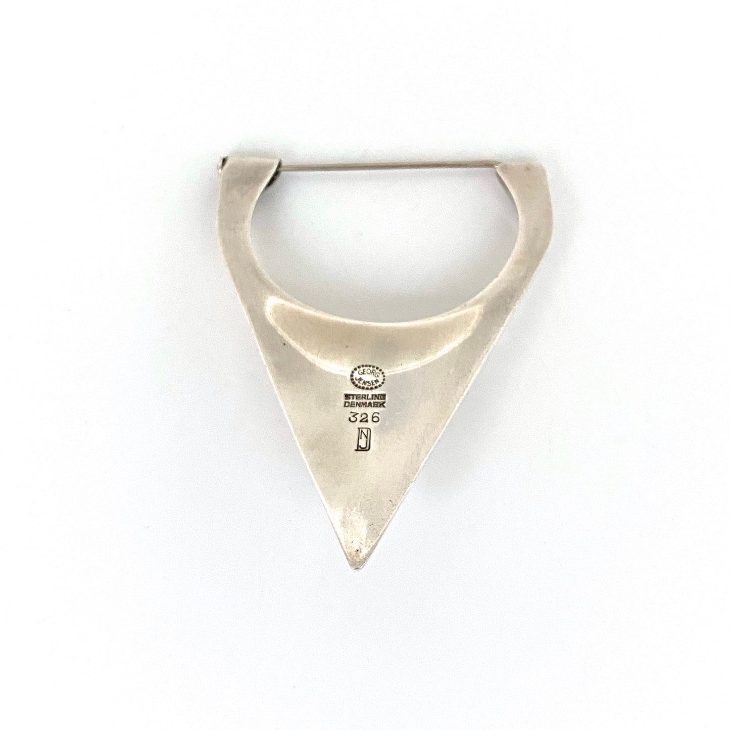 Georg Jensen Modernist silver brooch #326 ~ Nanna Ditzel