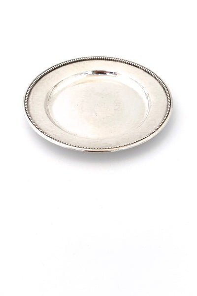 Georg Jensen Denmark vintage hammered silver coaster 210K Scandinavian design