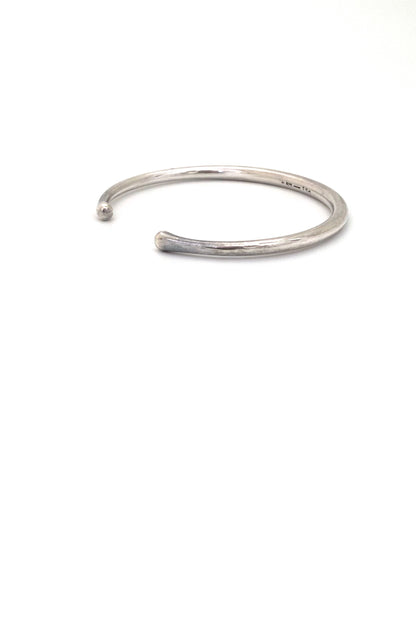 Georg Jensen Denmark vintage silver cuff bracelet 150 Flemming Eskildsen Scandinavian Modernist jewelry design