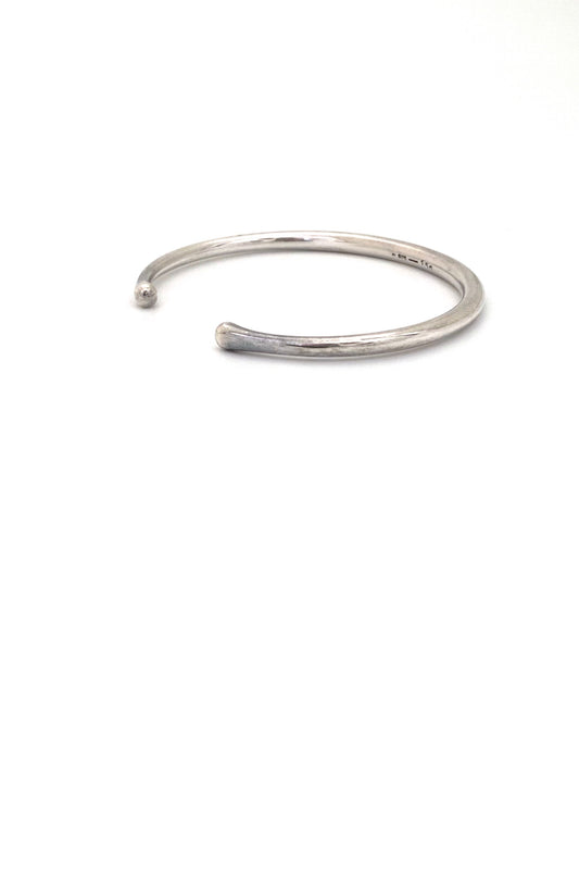 Georg Jensen Denmark vintage silver cuff bracelet 150 Flemming Eskildsen Scandinavian Modernist jewelry design