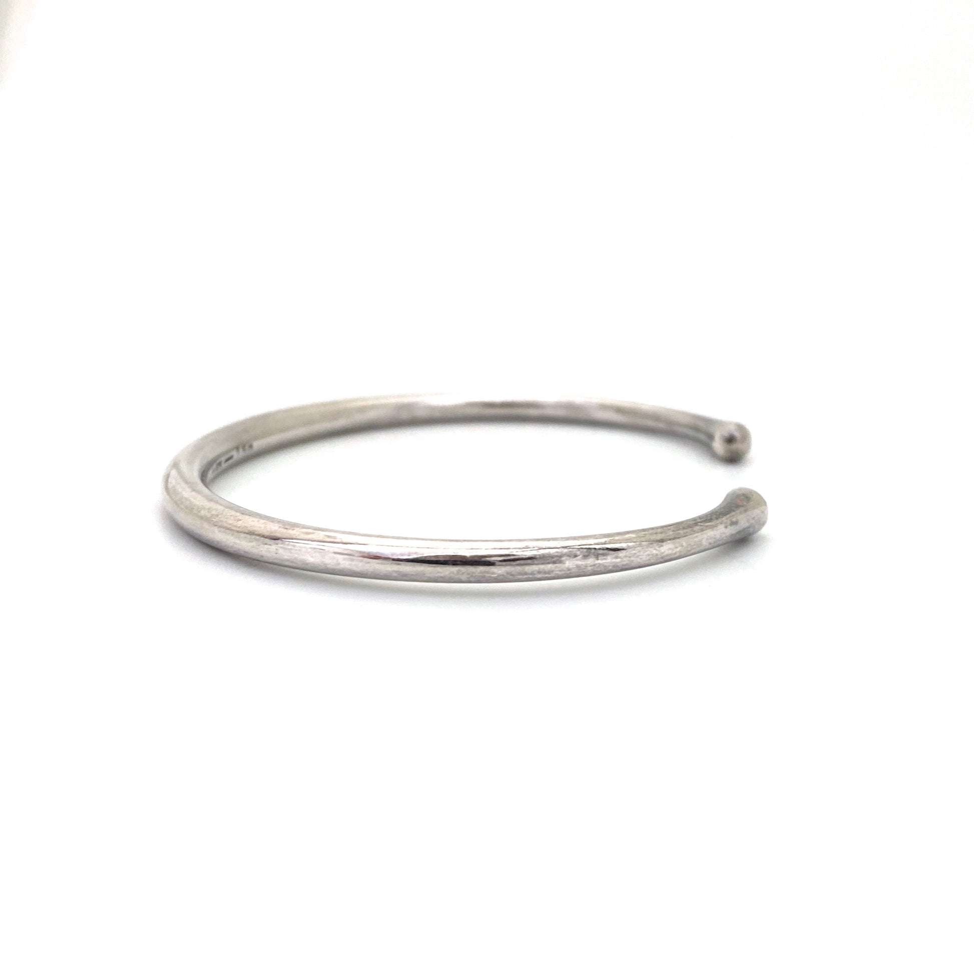 profile Georg Jensen Denmark vintage silver cuff bracelet 150 Flemming Eskildsen Scandinavian Modernist jewelry design