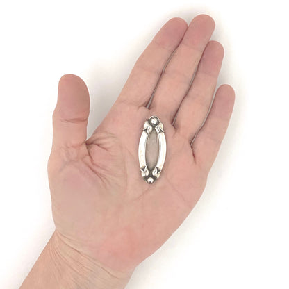 scale Georg Jensen Denmark vintage silver dress clip 141 Georg Jensen design 1933 to 1944