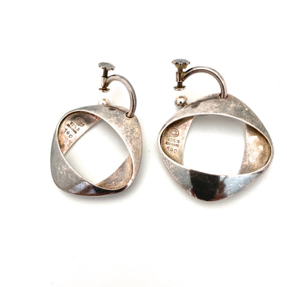 Georg Jensen silver earrings #190 ~ Henning Koppel