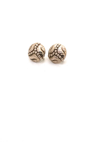 Georg Jensen Denmark vintage silver earrings 57 Georg Jensen design Danish jewelry design