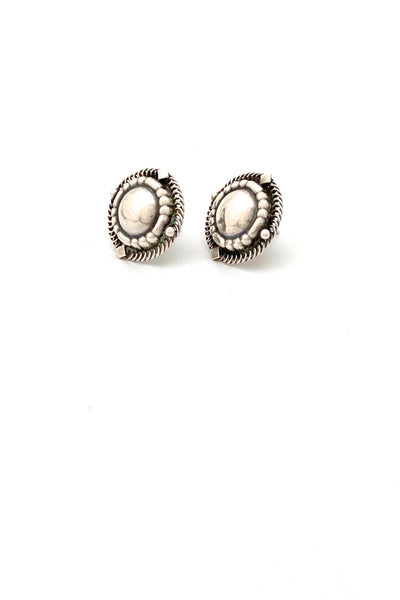 Georg Jensen Denmark vintage silver earrings 85 Scandinavian jewelry design
