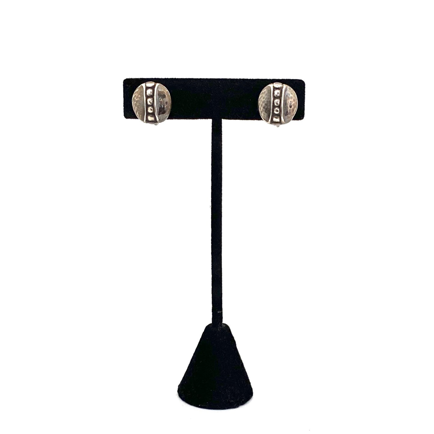 detail Georg Jensen Denmark vintage silver earrings 88 rare Danish jewelry design