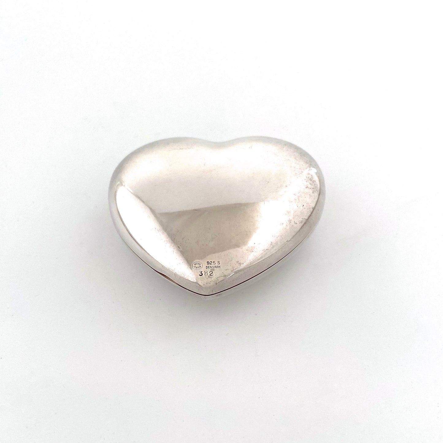 Georg Jensen silver heart box #382 by Astrid Fog ~ scarce