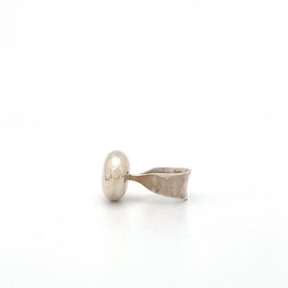 profile Georg Jensen Denmark vintage silver large ring 155 Vivianna Torun Scandinavian Modernist jewelry design