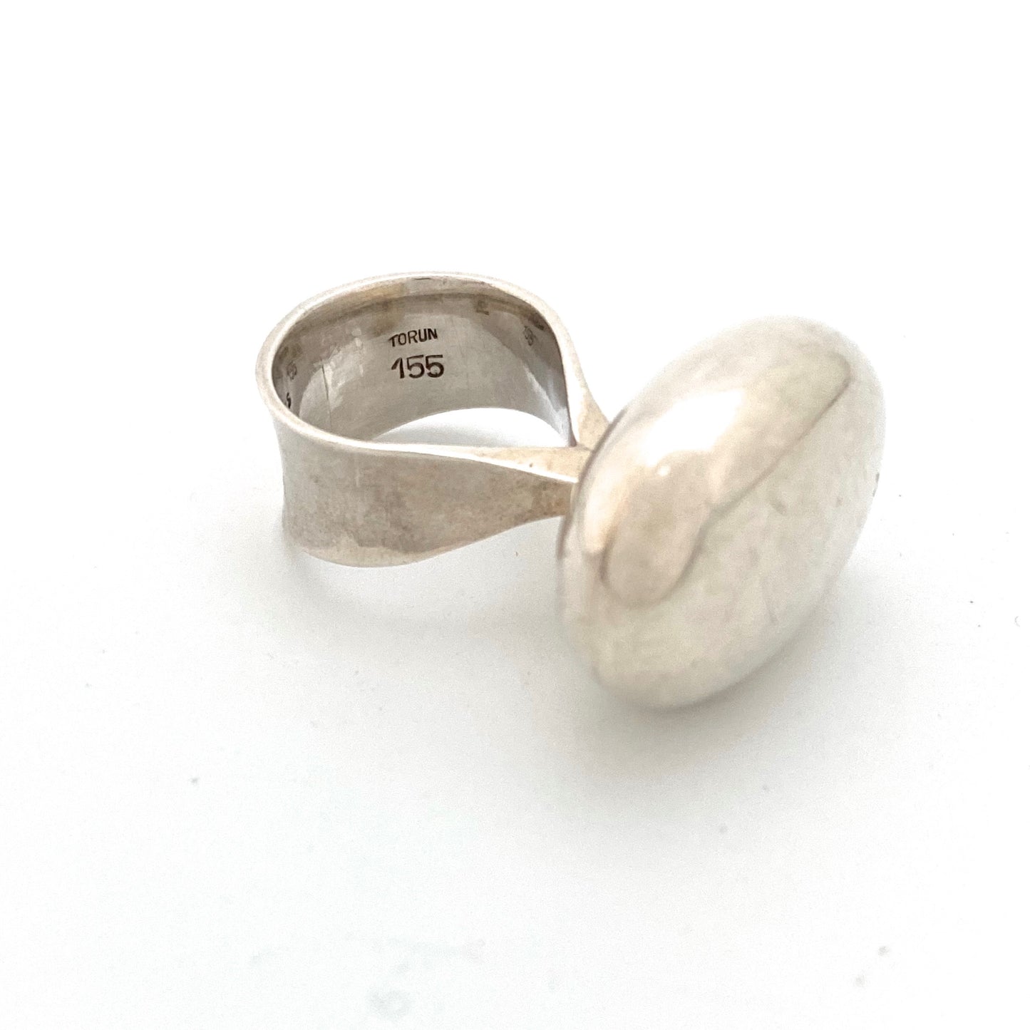 Georg Jensen large silver ring #155 ~ Vivianna Torun