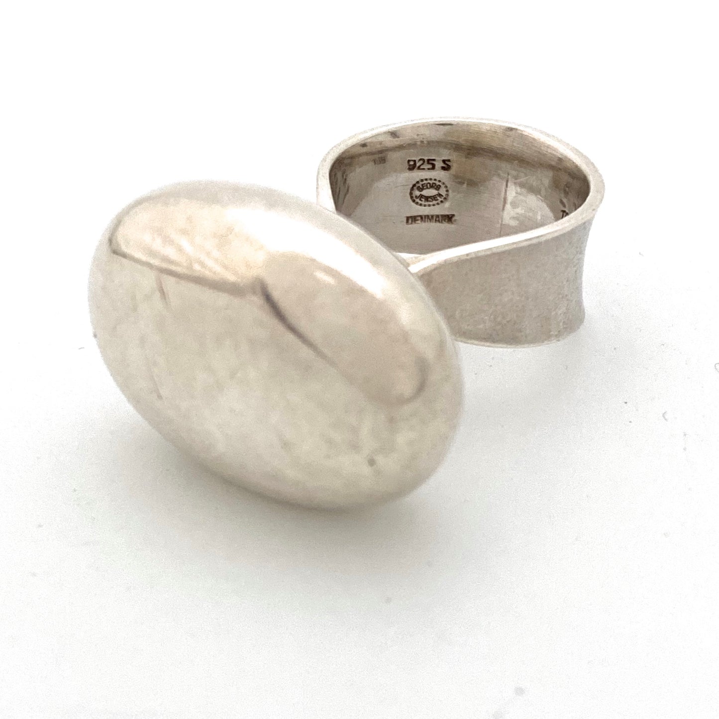 Georg Jensen large silver ring #155 ~ Vivianna Torun
