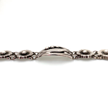 profile Georg Jensen Denmark vintage silver flowers birds berries link bracelet 23 Georg Jensen design Scandinavian jewelry design