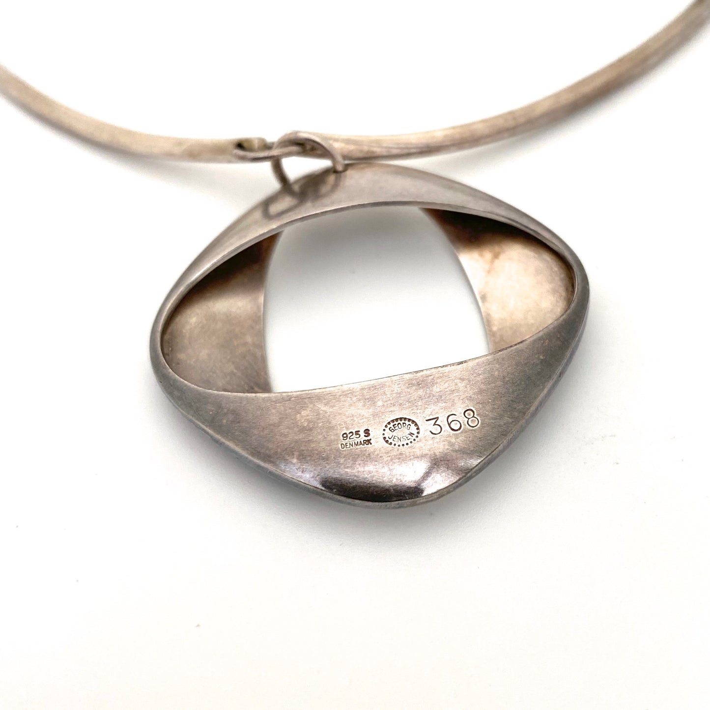 Georg Jensen silver pendant necklace #368 ~ Henning Koppel