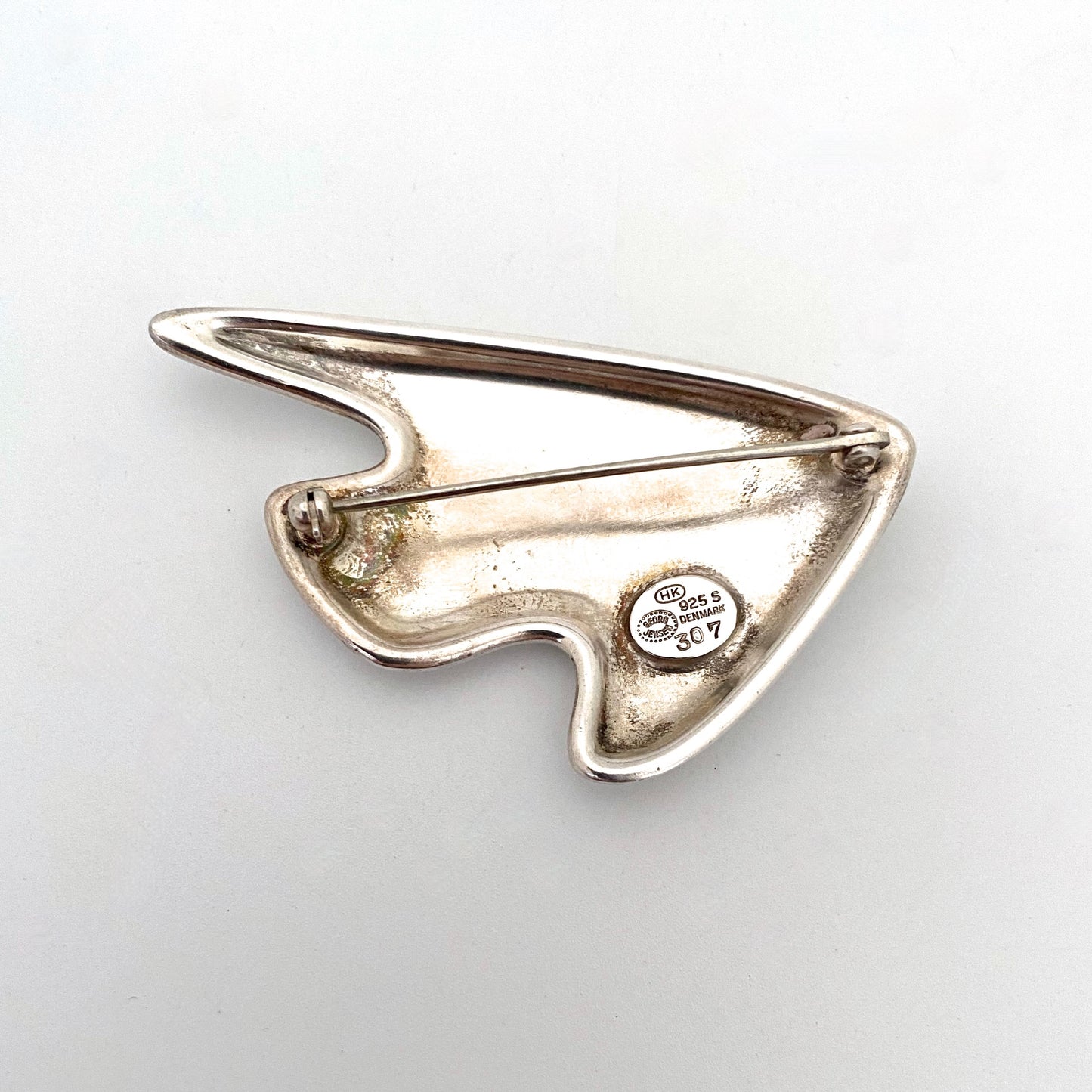 Georg Jensen silver brooch #307 ~ Henning Koppel