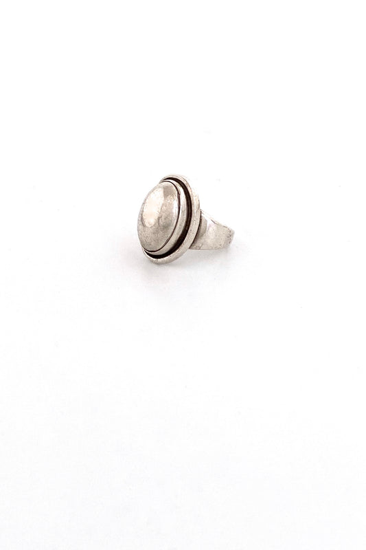 Georg Jensen Denmark vintage silver ring 46A Harald Nielsen Scandinavian Modernist jewelry design