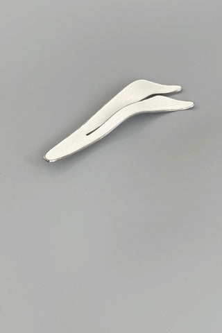 Grete Prytz Kittelsen J Tostrup Norway large vintage silver enamel brooch Scandinavian Modernist jewelry design
