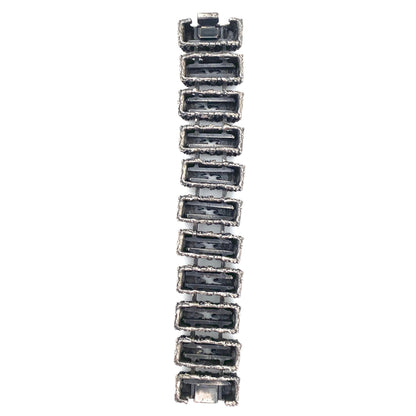 Guy Vidal extra large brutalist pewter sculptural link bracelet ~ rare