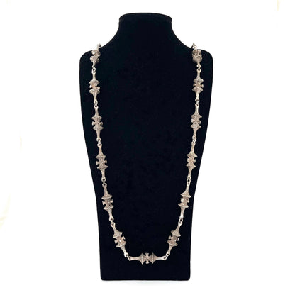 Guy Vidal 'trumpet lichen' long link chain necklace