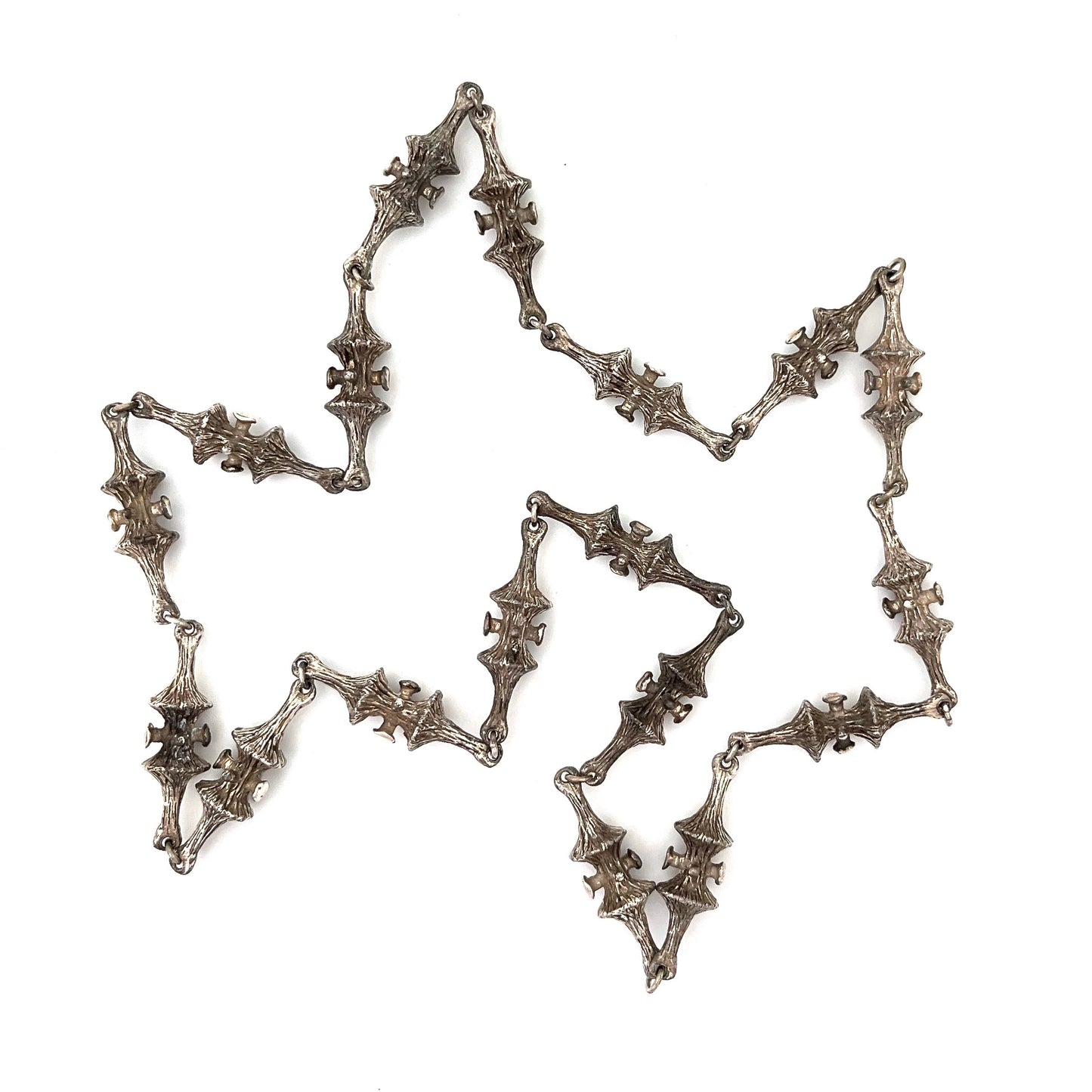 Guy Vidal 'trumpet lichen' long link chain necklace
