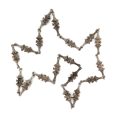 Guy Vidal 'trumpet lichen' long link chain necklace