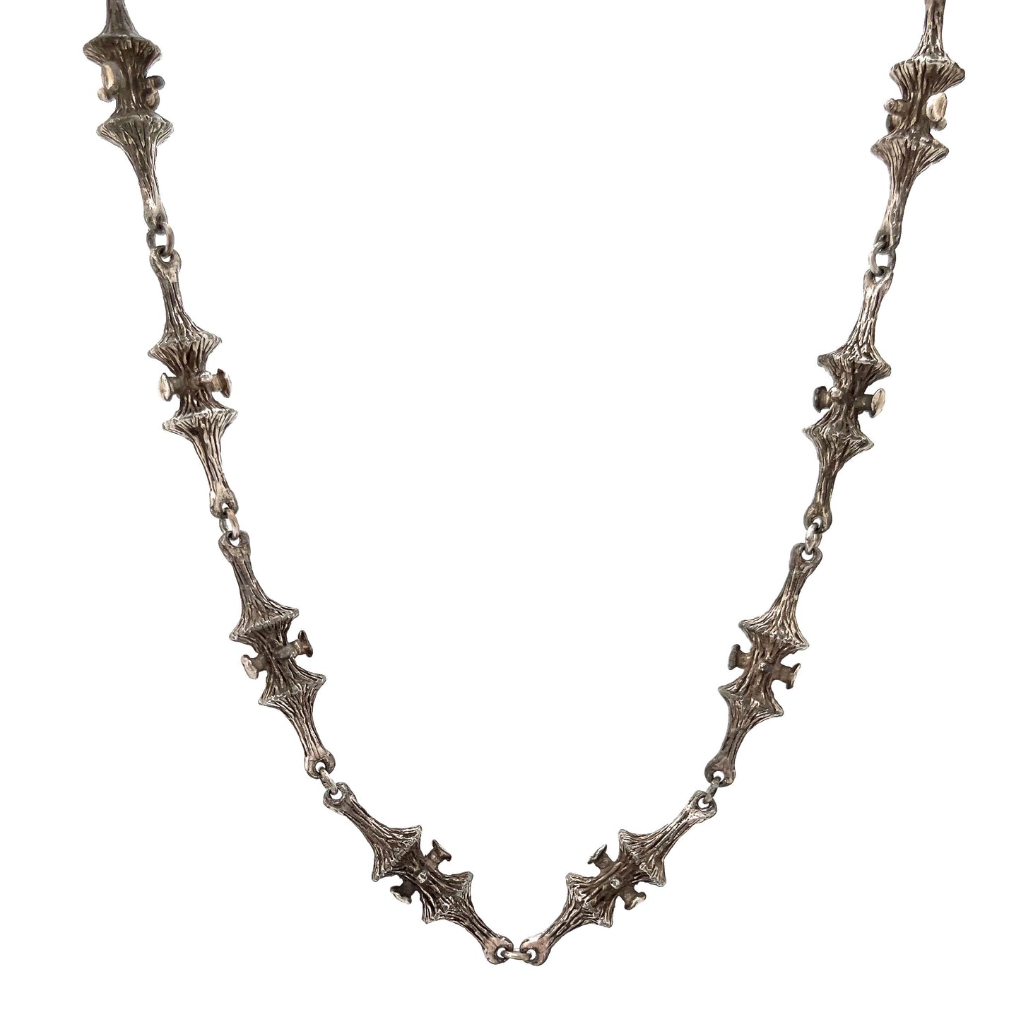 Guy Vidal 'trumpet lichen' long link chain necklace