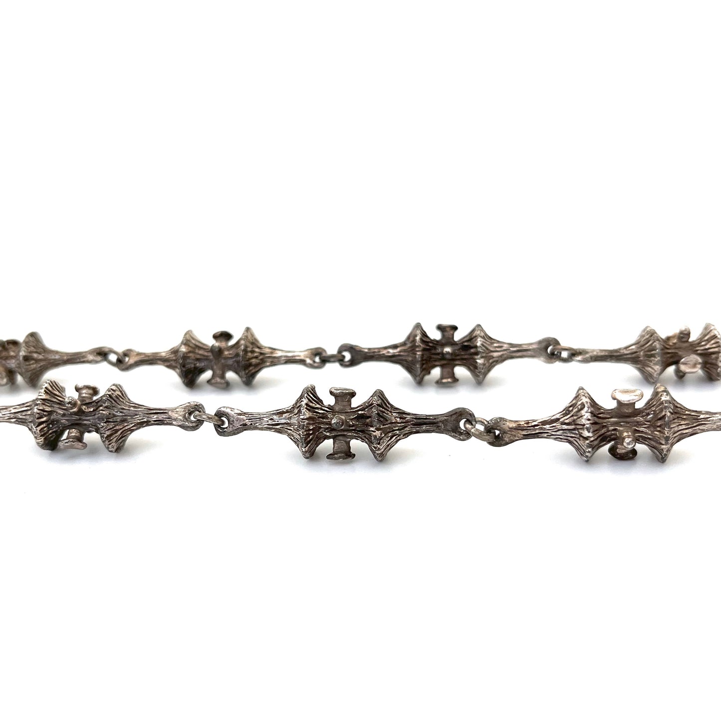 Guy Vidal 'trumpet lichen' long link chain necklace