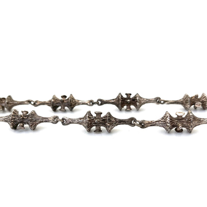 Guy Vidal 'trumpet lichen' long link chain necklace