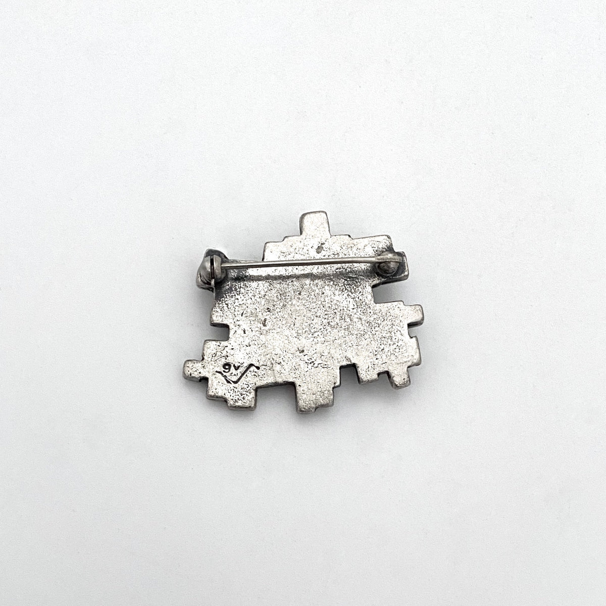 Guy Vidal 'stacked cubes' brooch