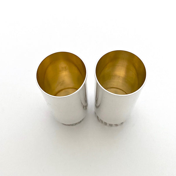 Hans Gehrig heavy silver brutalist glasses ~ rare