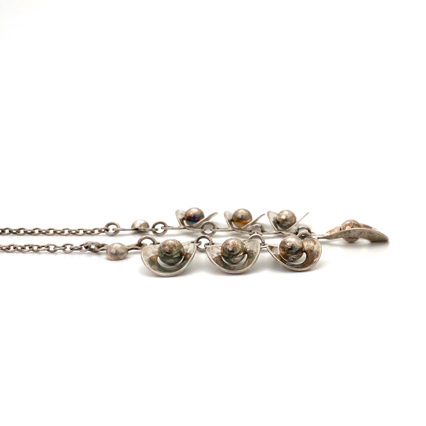 Hermann Siersbol silver necklace & matching bracelet