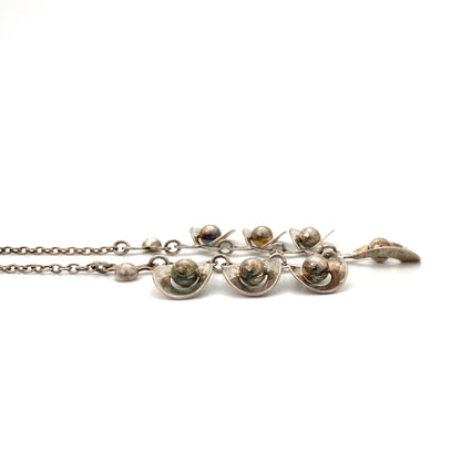 Hermann Siersbol silver necklace & matching bracelet