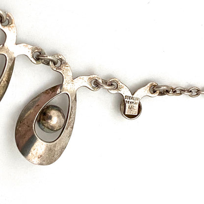 Hermann Siersbol silver necklace & matching bracelet