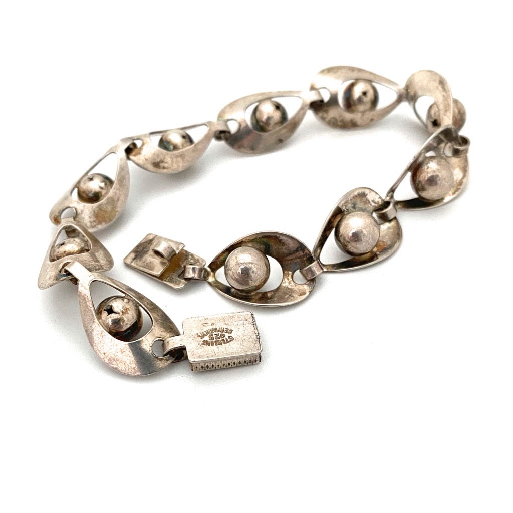 Hermann Siersbol silver necklace & matching bracelet