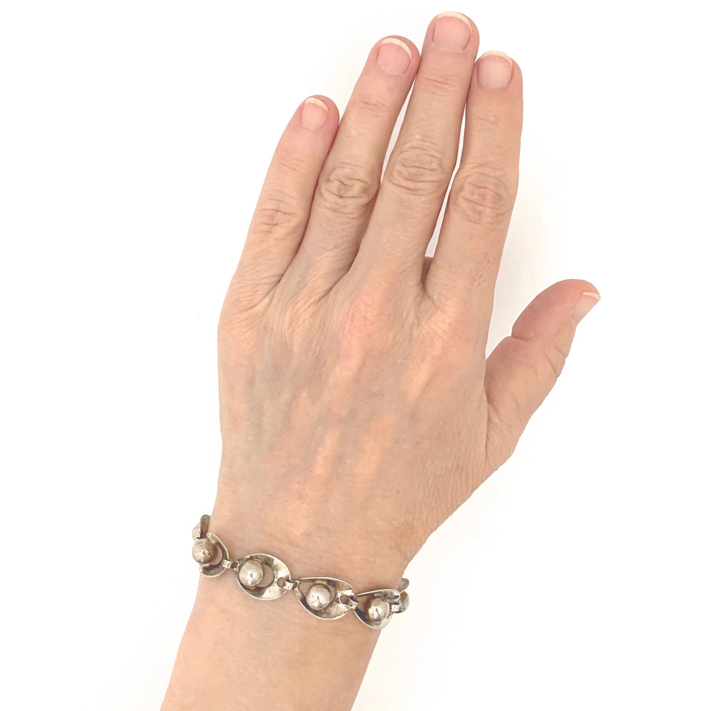 Hermann Siersbol silver necklace & matching bracelet