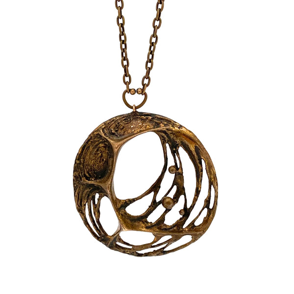Sten & Laine large bronze pendant necklace