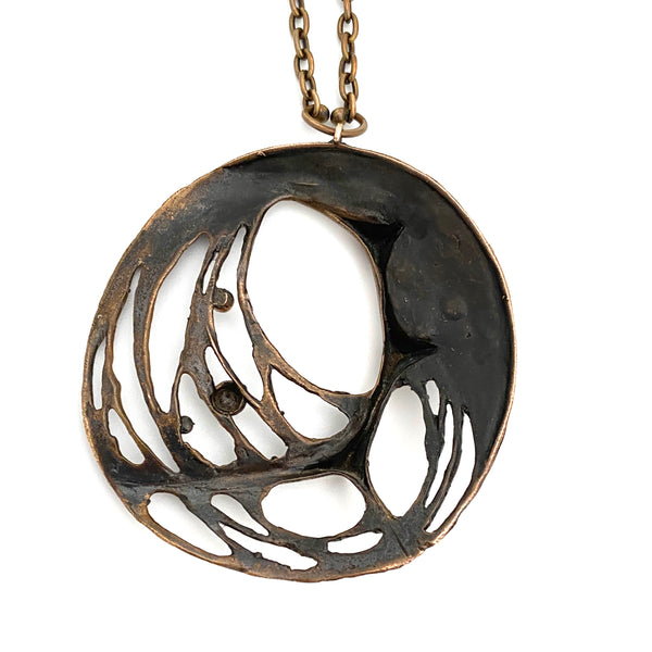 Sten & Laine large bronze pendant necklace