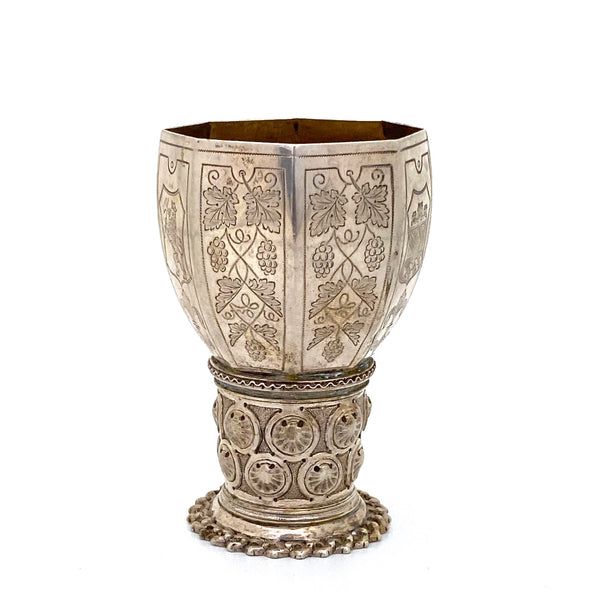 Marius Hammer octagonal silver goblet