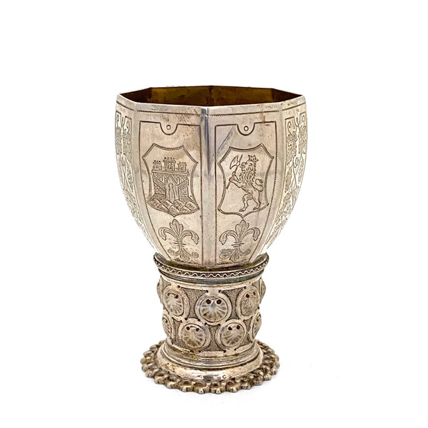 Marius Hammer octagonal silver goblet