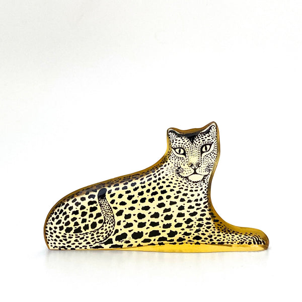 detail Abraham Palatnik Brazil vintage lucite animal sculpture leopard Modernist design