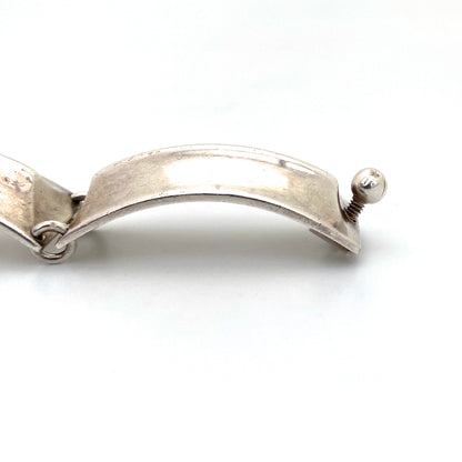 Hans Hansen heavy silver link bracelet