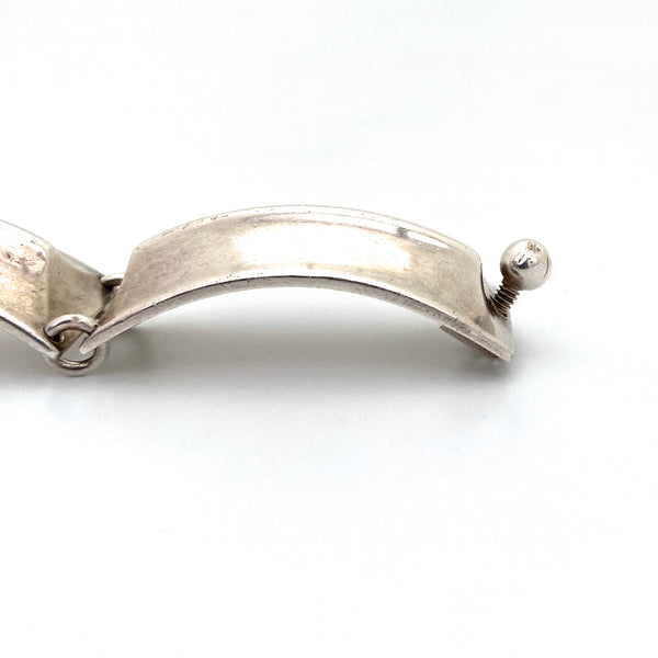 Hans Hansen heavy silver link bracelet