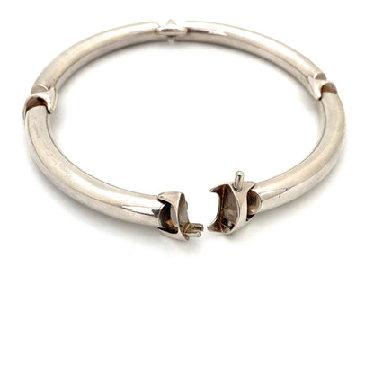 detail vintage silver heavy and thick neck ring necklace Italy postmodern jewelry design