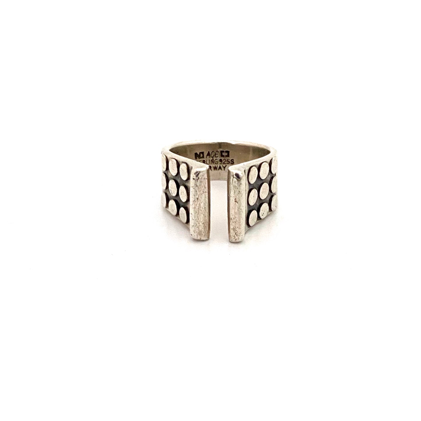 Plus Design Norway silver 'dots' ring ~ Anna Greta Eker