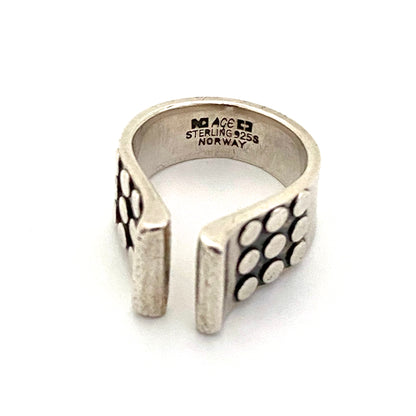 Plus Design Norway silver 'dots' ring ~ Anna Greta Eker