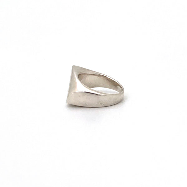 profile Georg Jensen Denmark vintage heavy silver ring 141 Henning Koppel Scandinavian Modernist jewelry design