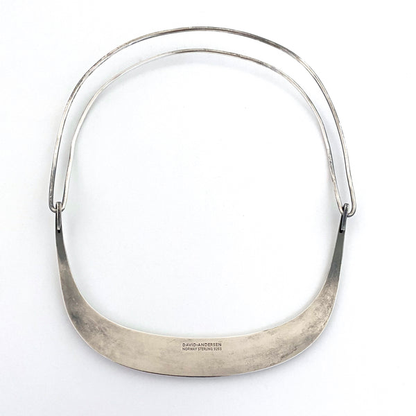David-Andersen large silver two piece necklace
