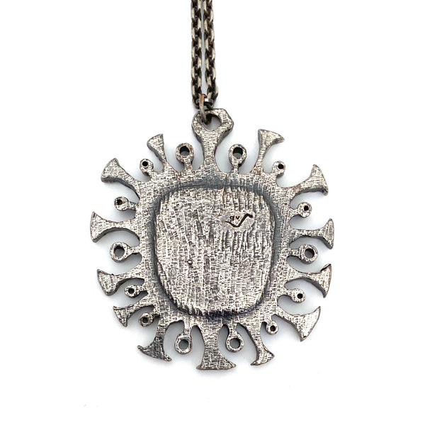 Guy Vidal large brutalist pendant necklace