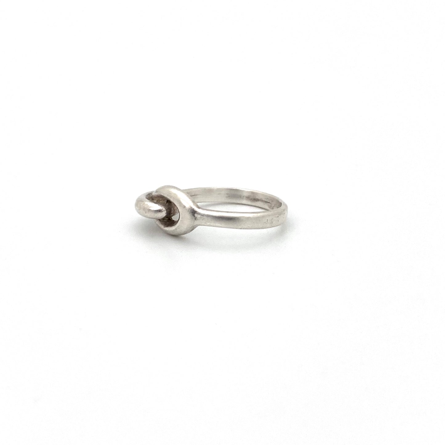 Rafael Canada sterling silver double loop ring