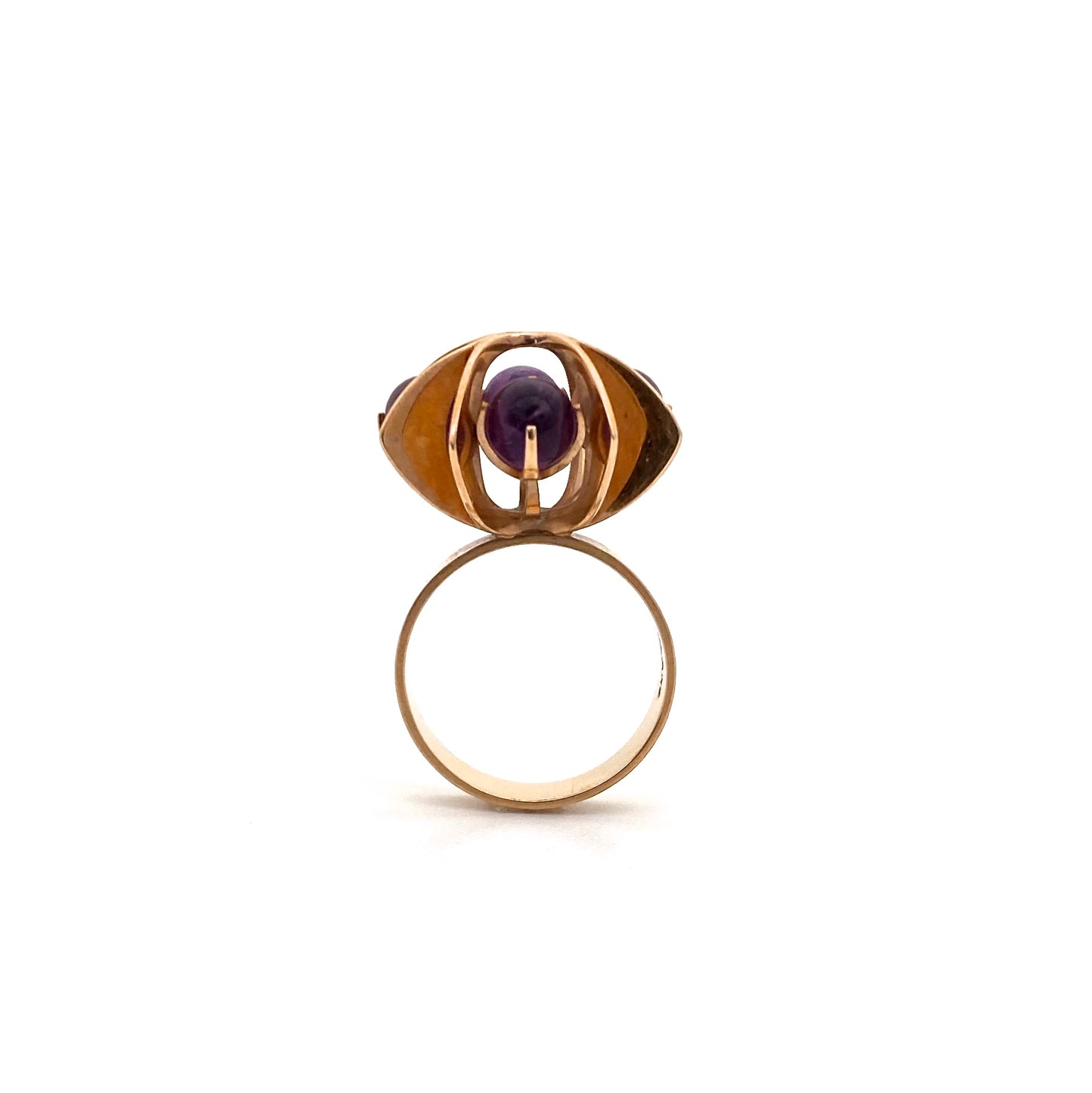 Kupittaan Kulta 14k gold & amethyst ring ~ Elis Kauppi
