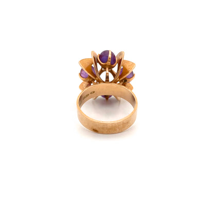 Kupittaan Kulta 14k gold & amethyst ring ~ Elis Kauppi
